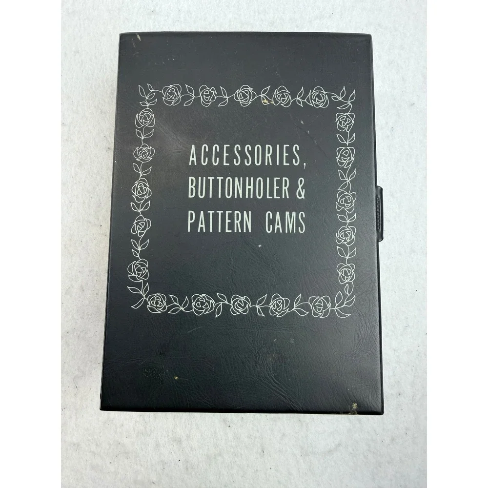Vintage Sears Kenmore Sewing Machine Buttonholer Pattern Cams Accessories Case